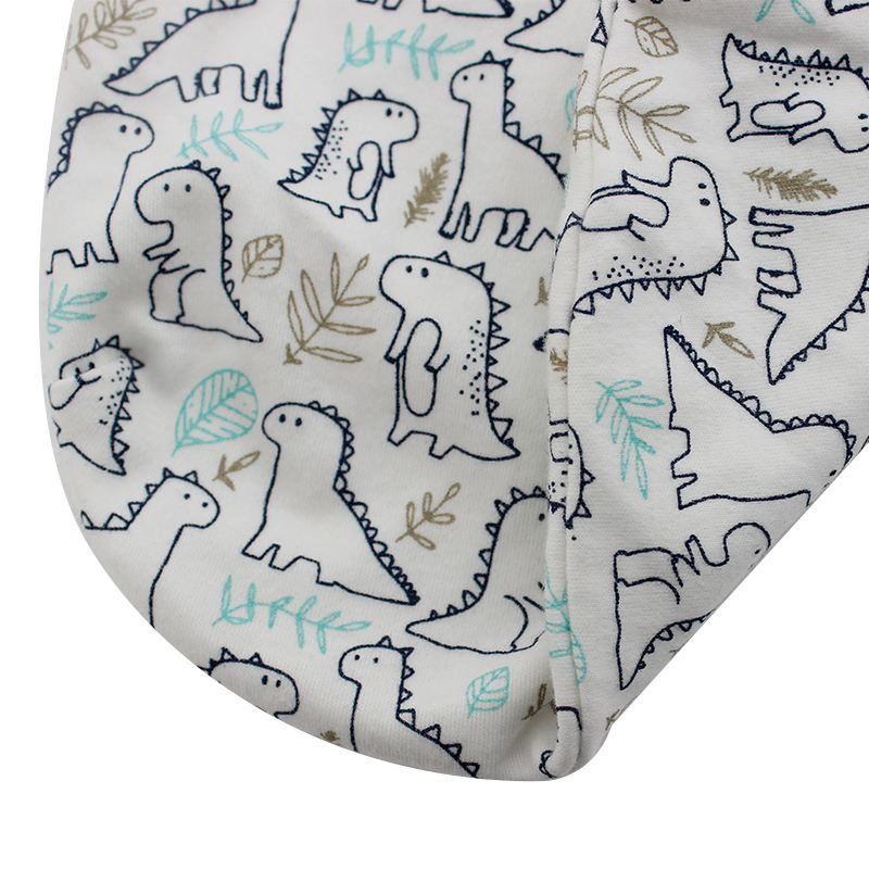 Saco de dormir com cobertor para bebê recém-nascido, textura ultra macia, design de impressão personalizado OEM, vestido de dormir para crianças