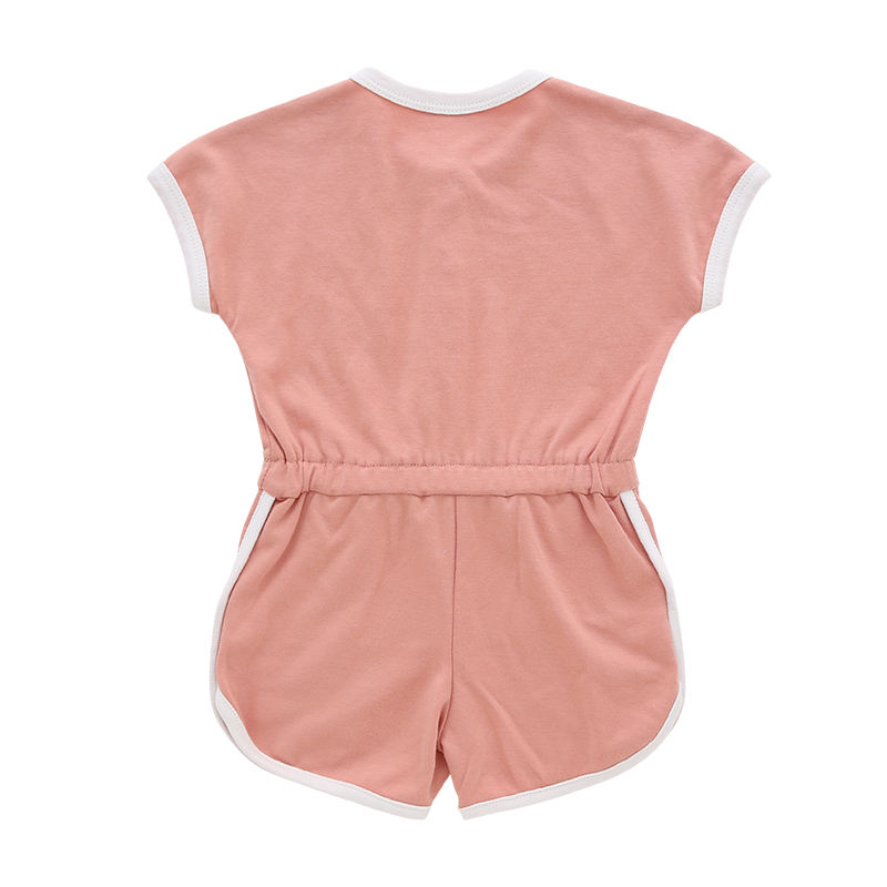 Atacado macacão de criança roupas de bebê manga curta cor sólida bambu elastano algodão macio roupas de bebê personalizar aceitável