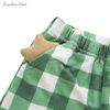 Nova impressão personalizada primavera outono conjuntos de pijamas de bebê bambu elastano recém-nascidos meninos duas peças conjunto de roupas de bebê