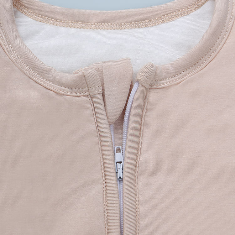 Venda superior recém chegados de alta qualidade 100% algodão confortável inverno melhor venda personalizar cor pura zíper saco de dormir do bebê