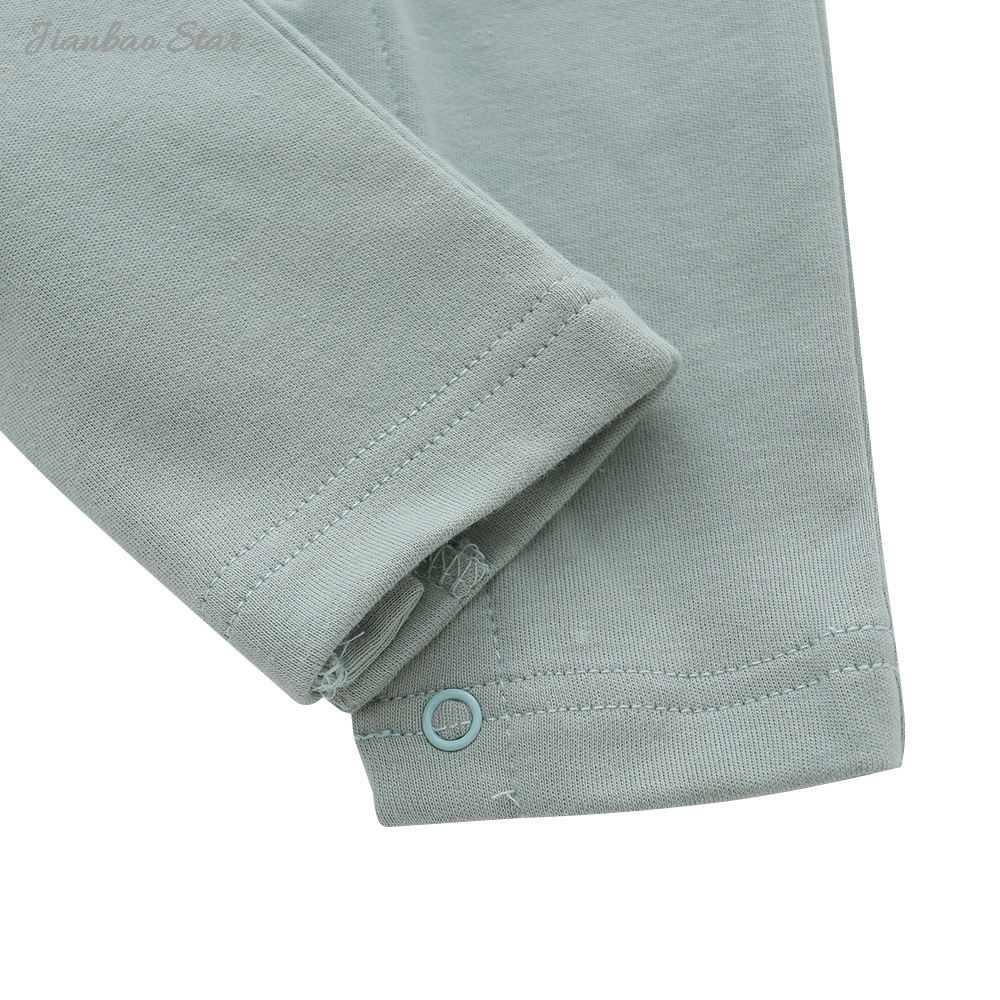 Venda quente de fábrica novo design popular cor personalizada gravata lateral carcela renda manga longa macacão de bebê roupas de bebê