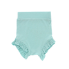 Venda imperdível 95% bambu e 5% tecido elastano tricotado infantil bebê meninas verão bloomer com lindo design de babados