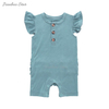 Atacado roupas de bebê estilo verão algodão de bambu confortável macacão recém-nascido unissex meia manga macacão de bebê