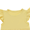 Vestido infantil com babados para meninas, estilo verão, atacado, sem mangas, linha A, vestido infantil