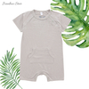 Personalize roupas de bebê por atacado estilo clássico verão algodão de bambu roupas infantis sem mangas adorável suspender macacão de bebê