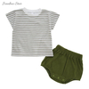 Conjunto de pijamas para bebês meninos adorável conjunto de terno infantil direto da fábrica algodão de bambu 2 peças conjunto de roupas casuais de manga curta