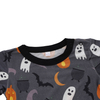 Atacado roupas para bebês recém-nascidos halloween estilo impresso personalizado manga curta verão macacão de bebê 95% bambu e 5% tecido elastano