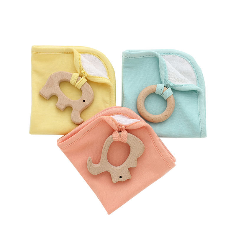 Novo design de algodão malha textura macia babadores para bebê recém-nascido pequena toalha de cor sólida