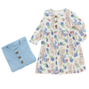 Design bonito bebê meninas vestido casual roupas de festa outono manga longa moda bebê menina saia em padrão sólido e colorido