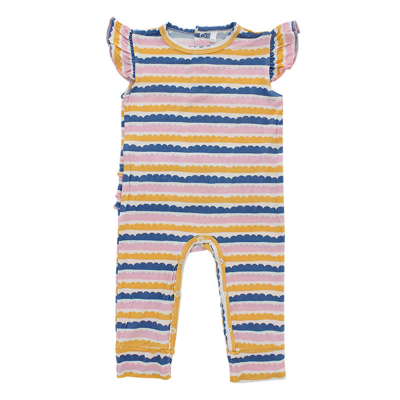 Roupas de bebê estilo verão macacão sem mangas e calças compridas com botão de pressão macacão de alta qualidade 95% fibra de bambu 5% elastano
