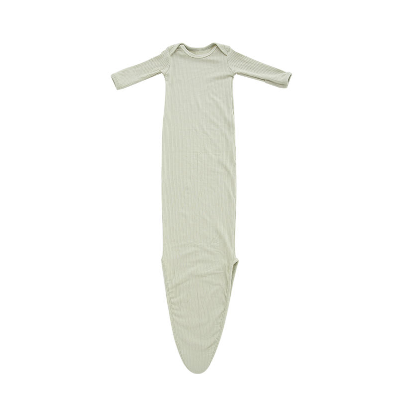 Saco de dormir para bebês recém-nascidos unissex de bambu com nervuras com lindo chapéu confortável saco de dormir para bebês