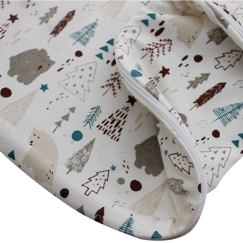 Atacado recém-nascido da criança do bebê saco de dormir padrões impressos roupas do bebê personalizar unisex bebê macacão conjunto com zíper