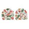 Adorável chapéus de bebê tecido de bambu doce flora padrão muçulmano decoração facial acessórios personalizados conjunto de macacão de bebê