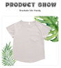 Estilo clássico roupa solta atacado cor sólida pijamas de algodão de bambu manga curta camiseta para bebês crianças adultos