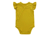 Venda quente design sem mangas snap cardigan macacão do bebê verão babados mangas causal cor sólida impressão macacão do bebê