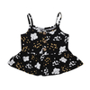 Alta qualidade 100% algodão atacado novo estilo verão venda quente padrão sem mangas adorável suspender vestido de meninas do bebê