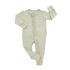 Roupas de bebê recém-nascido unissex, meninos e meninas, cor sólida, roupas de inverno com nervuras, viscose de bambu, macacão de bebê