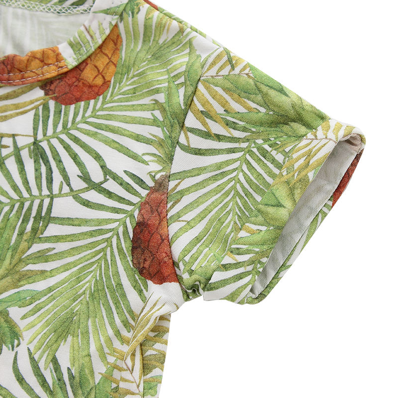 Extra macio de bambu viscose malha verão leve beachwear estilo manga curta unisex terno do bebê conjunto macacão
