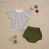 Conjunto de pijamas para bebês meninos adorável conjunto de terno infantil direto da fábrica algodão de bambu 2 peças conjunto de roupas casuais de manga curta