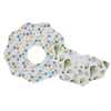 Preço de fábrica no atacado 100% algodão bambu babadores para bebês bonitos personalizados avental de venda quente flor como babadores para bebês