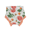 Bloomers estilo babado para meninas, com linda faixa de cabeça, estampa personalizada e design de cor sólida, shorts de verão para bebês