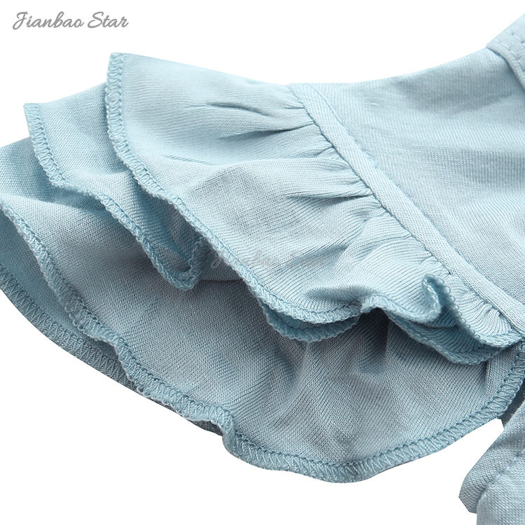 Atacado sem mangas bebê macacão de bambu elastano algodão material roupas bonito adorável bebê macacão em design de cor sólida