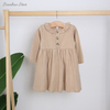 Bebê e crianças boutique algodão bambu viscose bebê inverno vestidos da menina dos miúdos vestidos da menina da criança roupas
