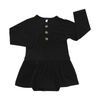Estilo causal bebê macacão adorável bebê meninas roupas com vestido moda bebês crianças suspender roupas de bambu