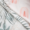 Novas vendas quentes roupas de bambu impressão personalizada pijamas infantis macio respirável roupas de bebê com zíper plissado macacão de bebê