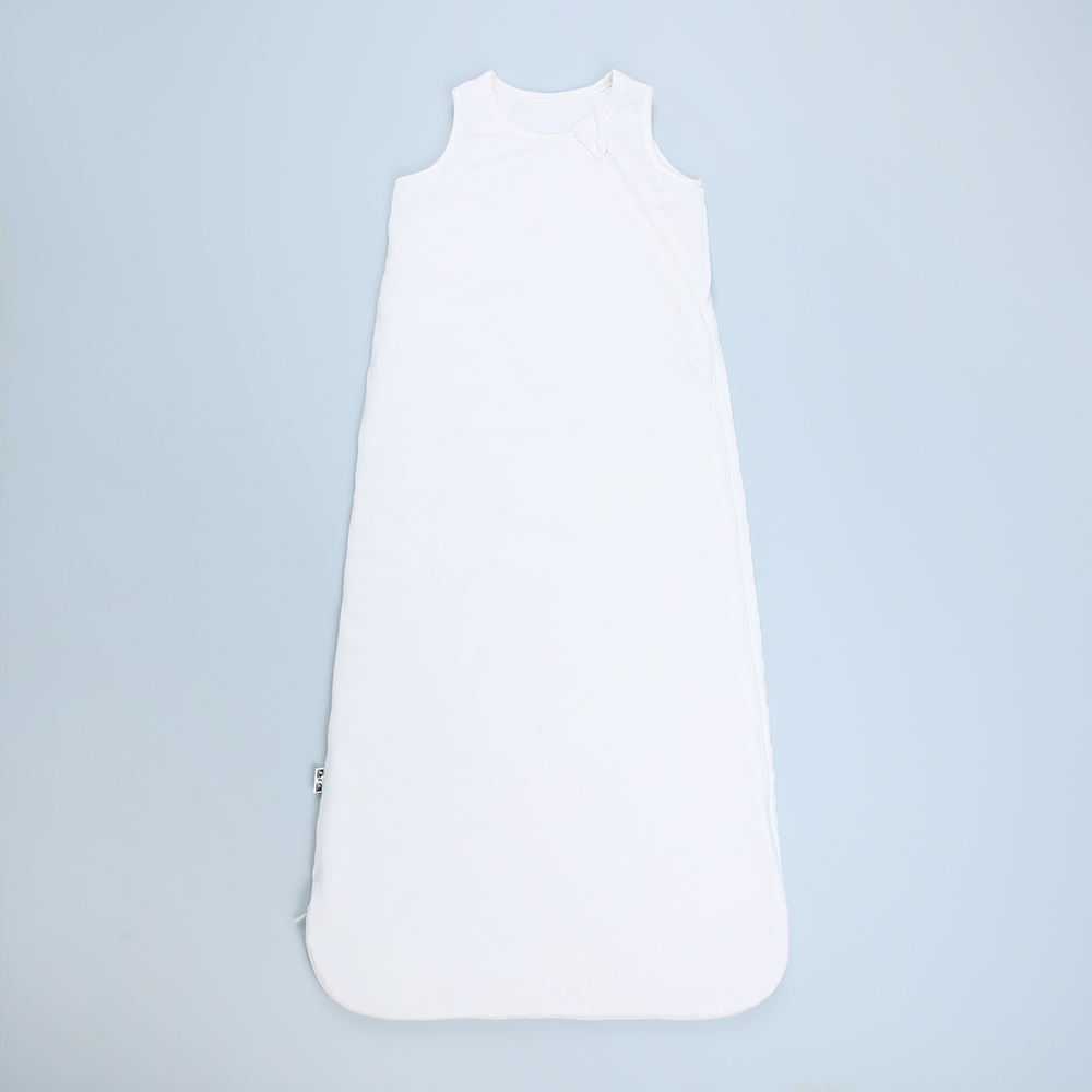 Saco de dormir com zíper para bebê recém-nascido, 0-24m, cor lisa, personalizado, 0.5/1.0/2.5 tog, saco de dormir