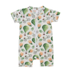 Atacado de algodão de bambu roupas de bebê de malha impressão personalizada cor sólida unissex sleepsuit primavera verão macacão de bebê