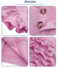 Macacão de bebê de bambu/elastano com babados nas costas, roupas para bebês recém-nascidos, macacão de manga curta com asas