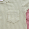 Pijama personalizado aceito direto da fábrica, adorável, unissex, bebê, verão, roupas de bambu, recém-nascidos, duas peças, conjuntos de roupas