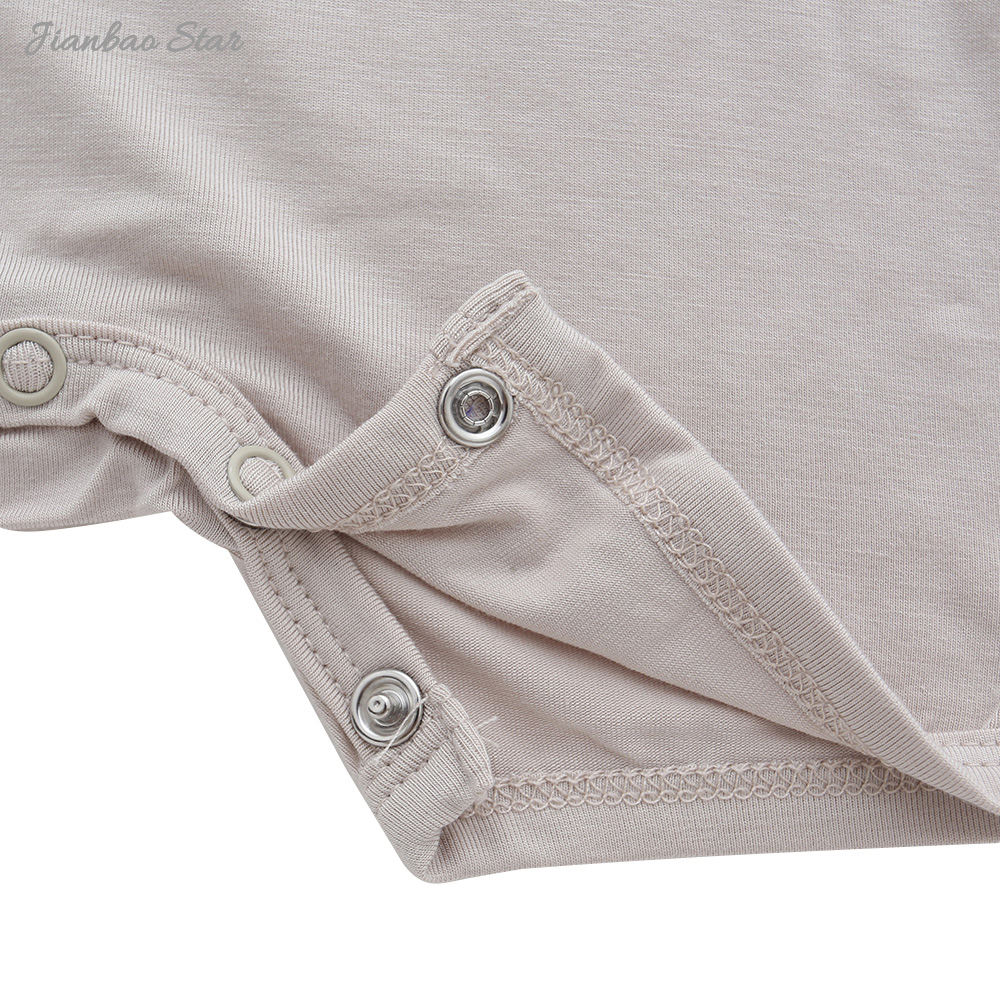 Personalize roupas de bebê por atacado estilo clássico verão algodão de bambu roupas infantis sem mangas adorável suspender macacão de bebê