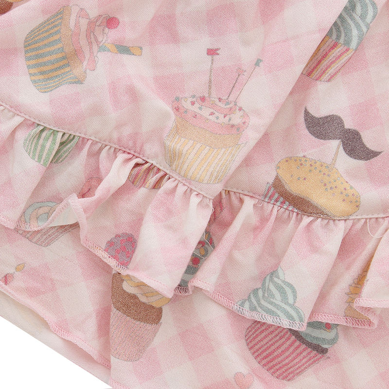 Personalize o vestido de verão sem mangas para bebês, atacado de alta qualidade, algodão de bambu, suspensório, saia macia para bebês e meninas