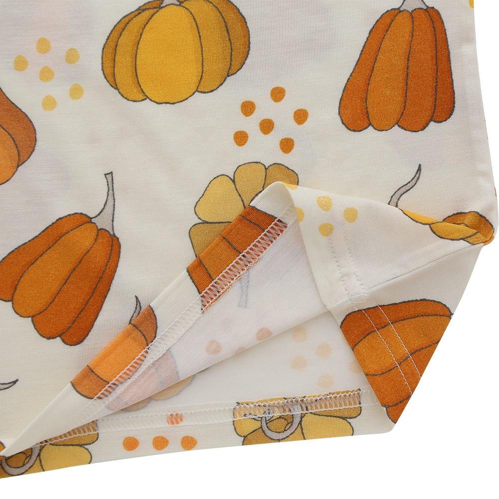 Novo design atacado conjunto de pijamas de bebê manga curta roupa de dormir bambu elastano algodão unissex outono roupas de duas peças