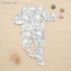 Macacão de bebê macio de viscose de bambu, pijama para recém-nascidos, roupas para meninos e meninas, macacão de bebê personalizado