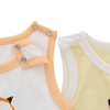 Direto da fábrica de bambu algodão malha bebê menino macacão primavera verão sem mangas roupas infantis adorável tigre personalizar impressão
